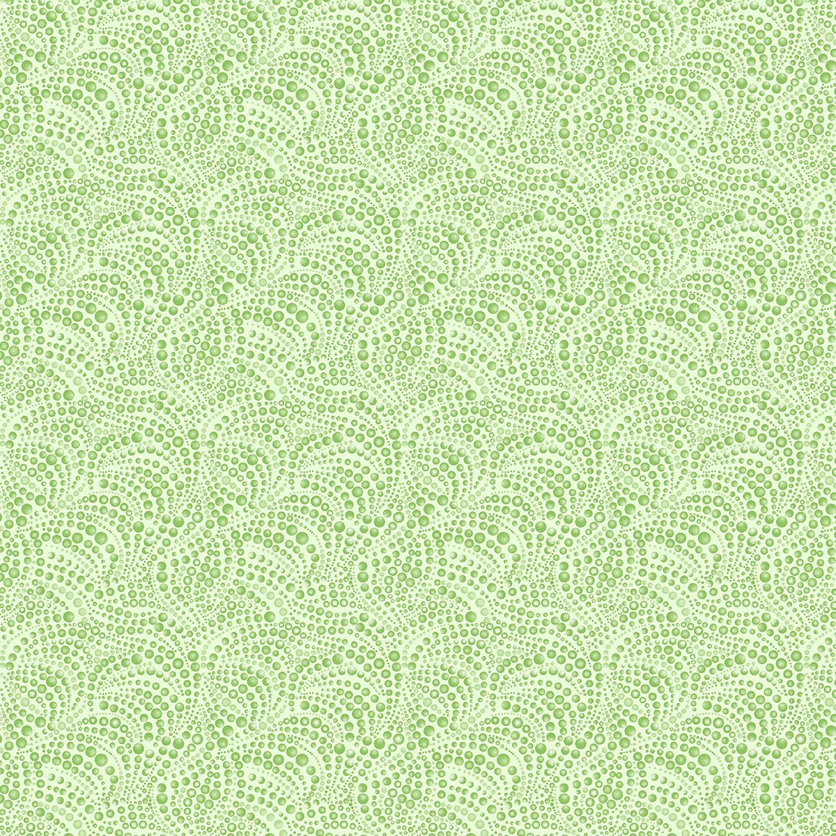 Beaded Swirls Tonal in Light Green quilting fabric by Benartex