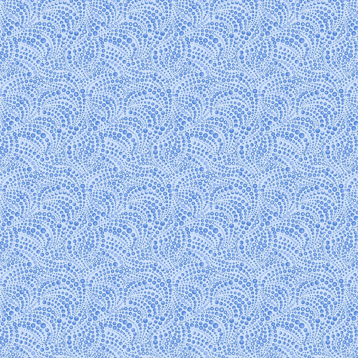 Beaded Swirls Tonal in Light Blue quilting fabric by Benartex