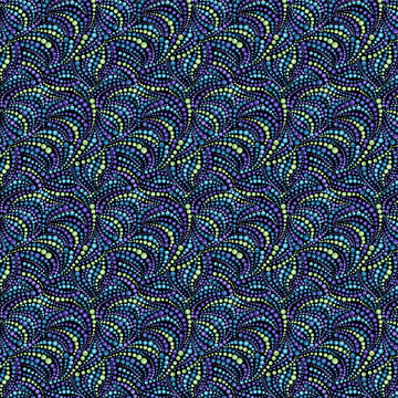 Beaded Swirls in Multi quilting fabric by Benartex