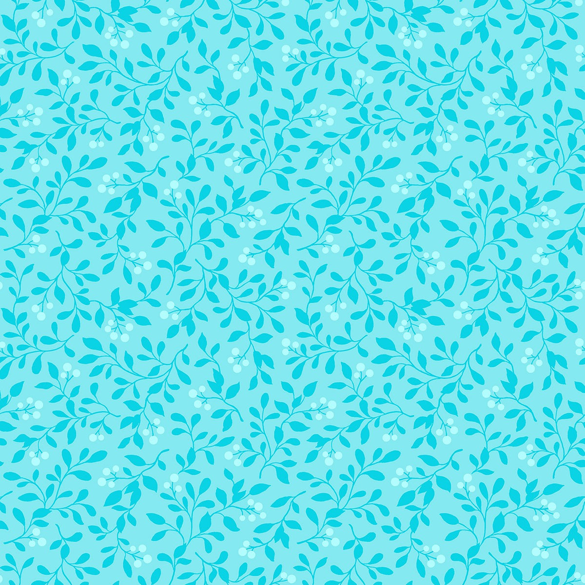 Berry Blush in Aqua quilting fabric by Benartex