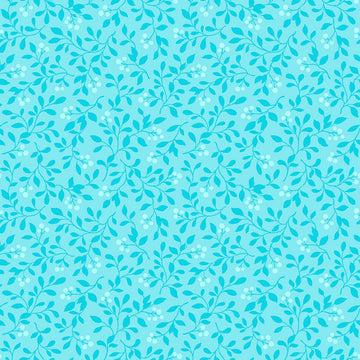 Berry Blush in Aqua quilting fabric by Benartex