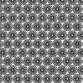 Medallion Black/White in White/Black quilting fabric by Benartex