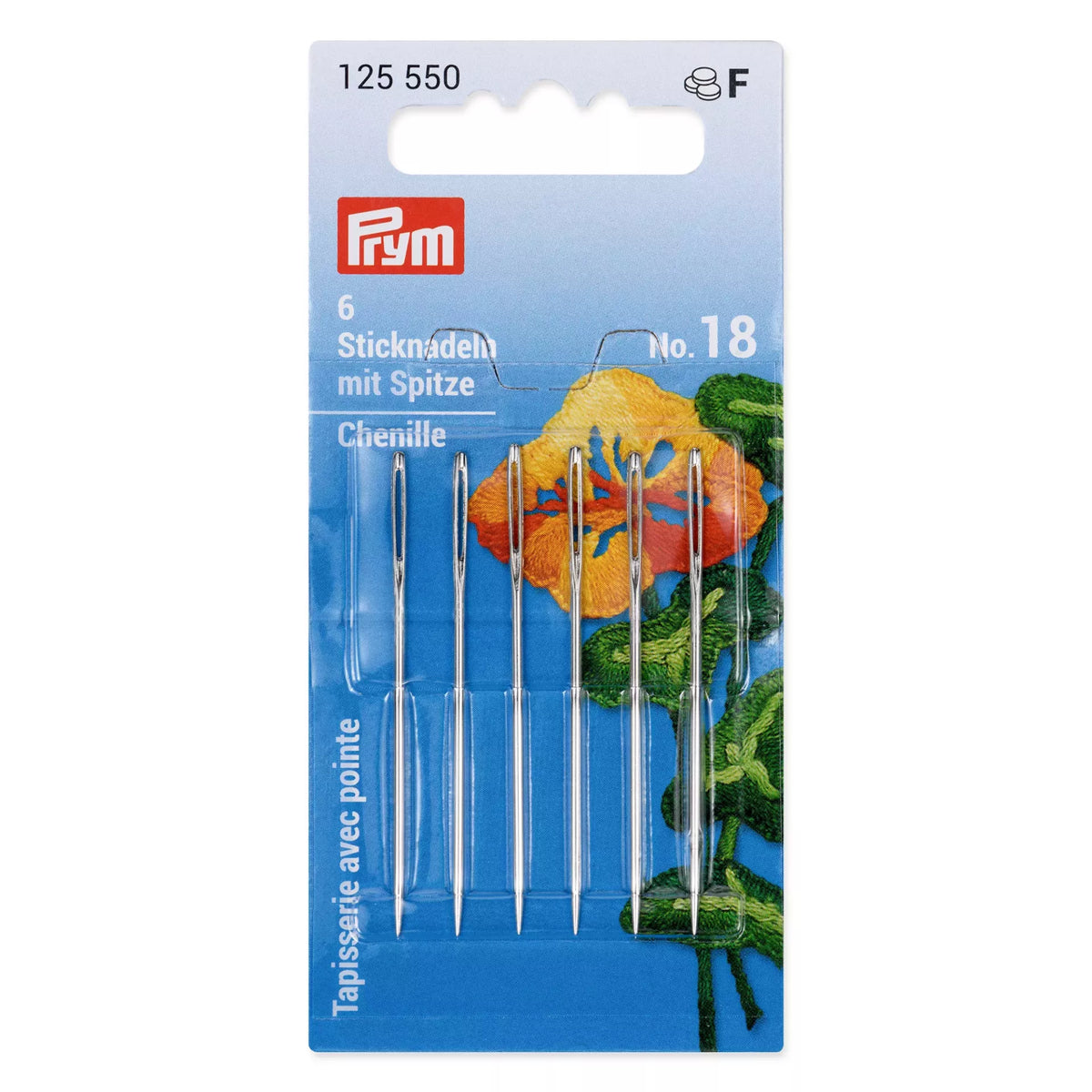 Prym Chenille Needles with Sharp Point (Pack) - No.18 (1.20 × 50 mm)