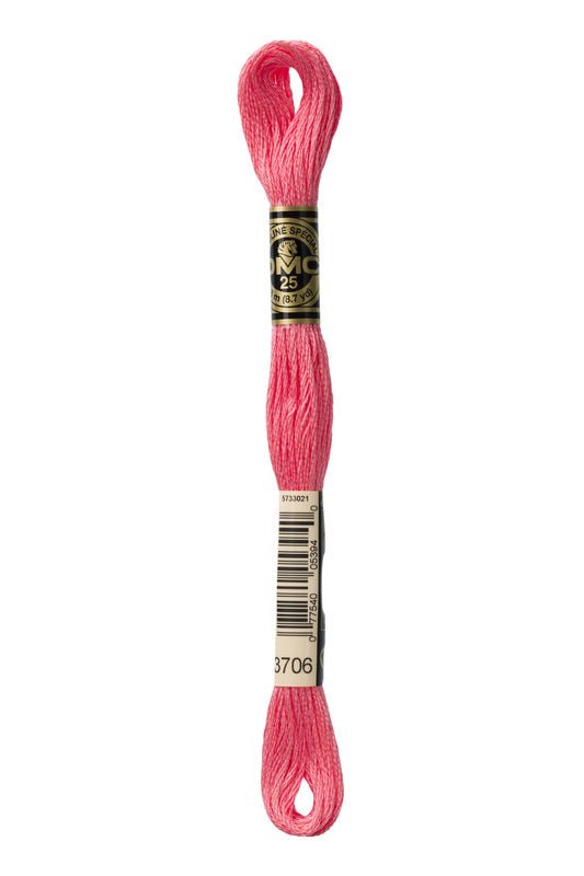 DMC Embroidery Floss (The Pink Shades) - 3706 - Medium Melon