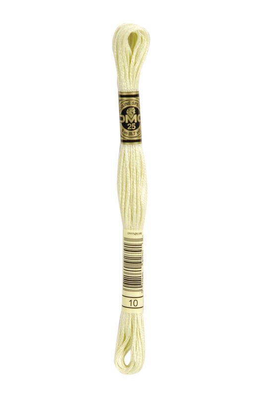 DMC Embroidery Floss (The Green Shades) (10 - very light tender green)