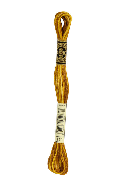 DMC Embroidery Floss (The Yellow Shades) (111 - variegated mustard)