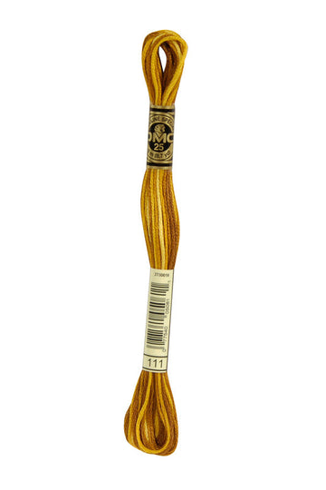 DMC Embroidery Floss (The Yellow Shades) (111 - variegated mustard)