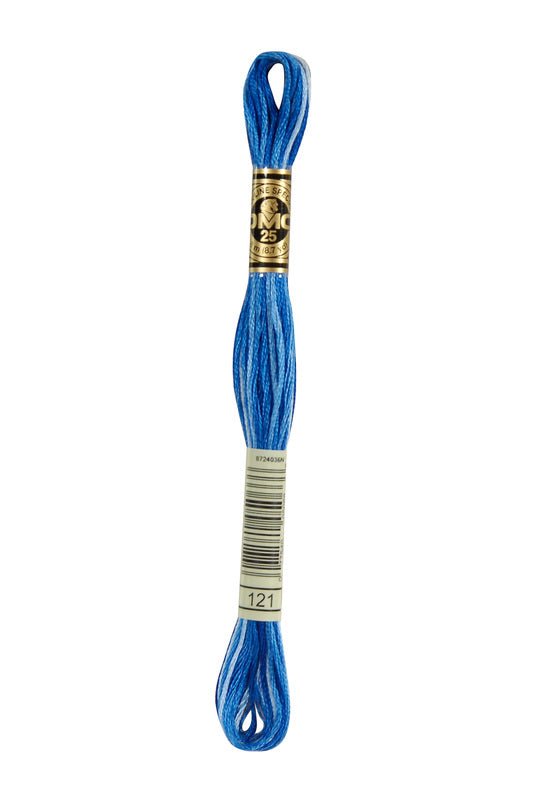 DMC Embroidery Floss (The Blue Shades) (121 - variegated delft blue)