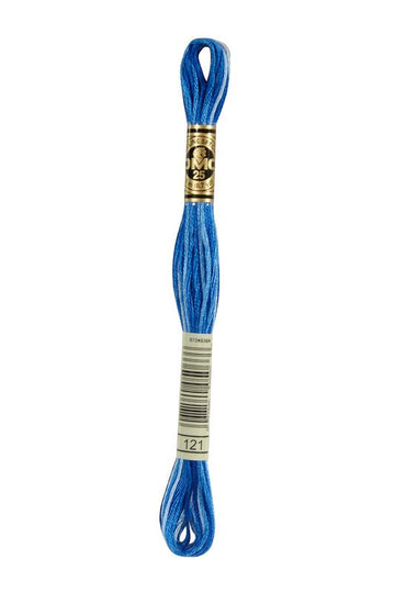 DMC Embroidery Floss (The Blue Shades) (121 - variegated delft blue)