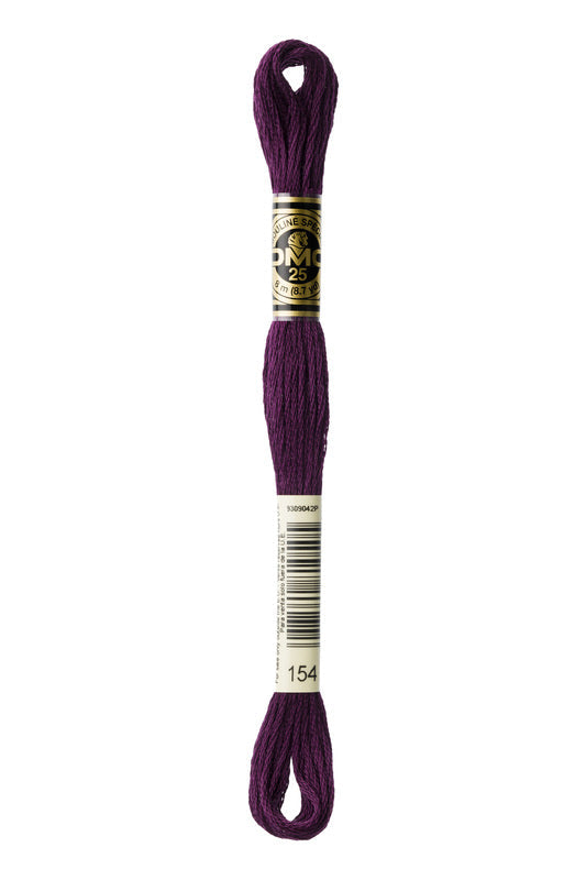 DMC Embroidery Floss (The Purple Shades) (154 - very dark grape)
