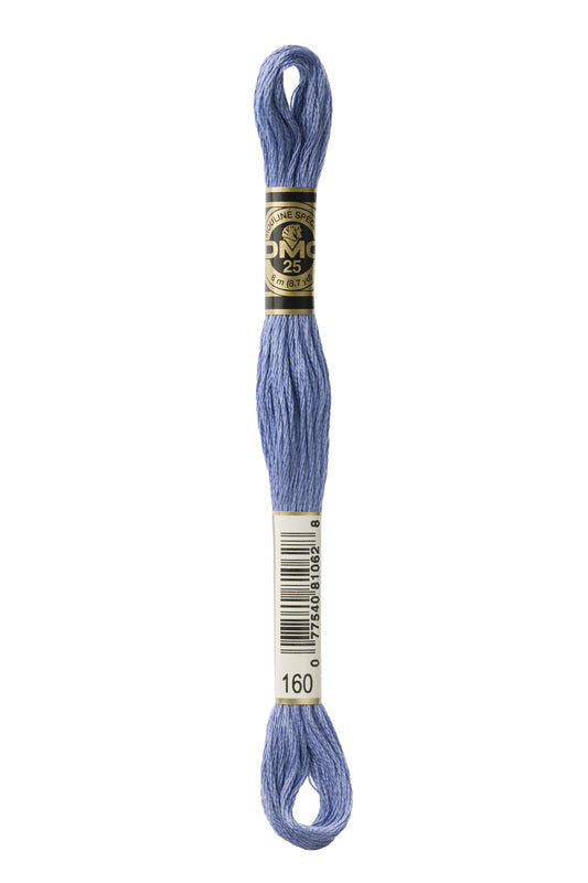 DMC Embroidery Floss (The Grey Shades) (160 - medium grey blue)