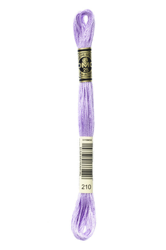 DMC Embroidery Floss (The Purple Shades) (210 - medium lavender)