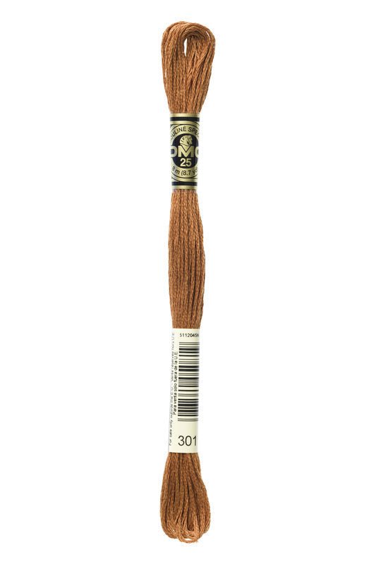 DMC Embroidery Floss (The Brown Shades) (301 - medium mahogany)
