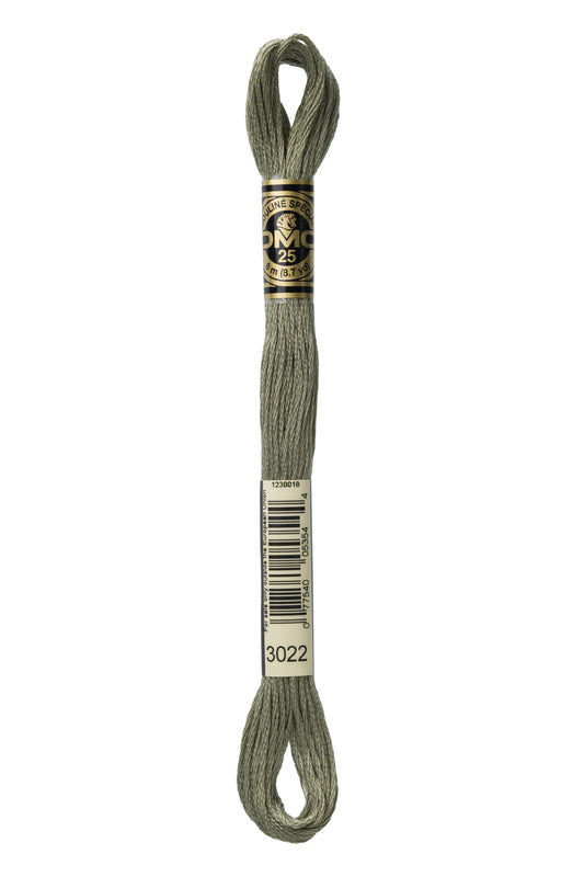 DMC Embroidery Floss (The Grey Shades) (3022 - medium brown grey)