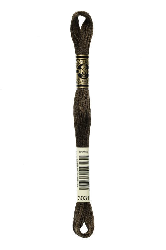 DMC Embroidery Floss (The Brown Shades) (3031 - very dark mocha brown)