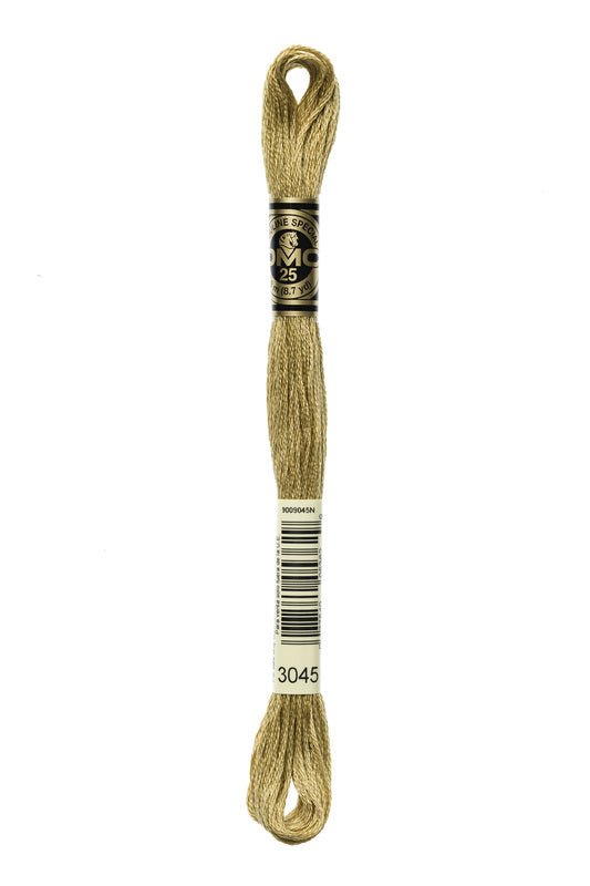 DMC Embroidery Floss (The Brown Shades) (3045 - dark yellow beige)