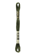 DMC Embroidery Floss (The Green Shades) (3051 - dark green grey)