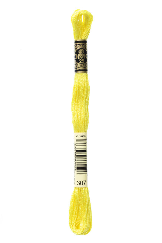DMC Embroidery Floss (The Yellow Shades) (307 - lemon)