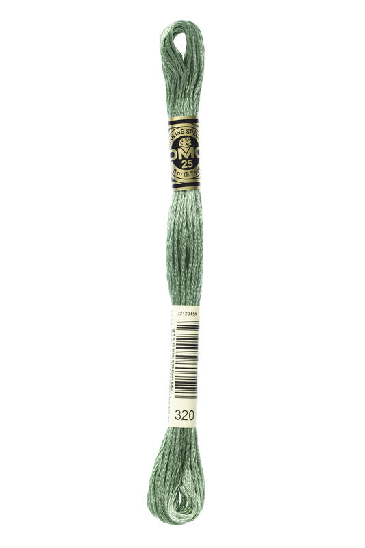 DMC Embroidery Floss (The Green Shades) (320 - medium pistachio green)