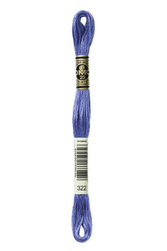DMC Embroidery Floss (The Blue Shades) (322 - dark baby blue)