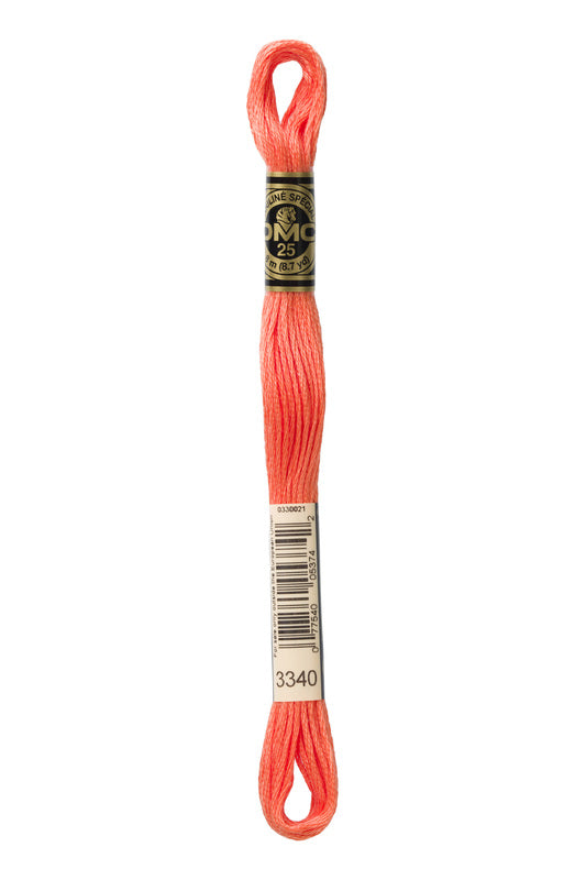DMC Embroidery Floss (The Orange Shades) (3340 - medium apricot)