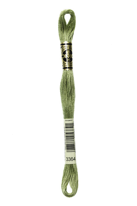 DMC Embroidery Floss (The Green Shades) (3364 - pine green)