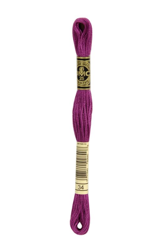 DMC Embroidery Floss (The Purple Shades) (34 - dark fuchsia)