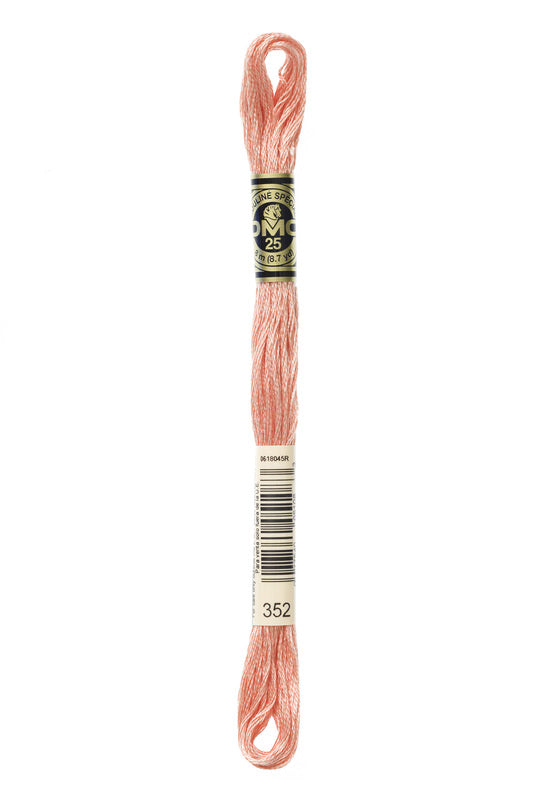 DMC Embroidery Floss (The Orange Shades) (352 - light coral)