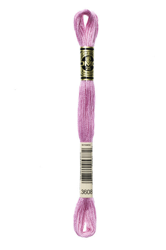 DMC Embroidery Floss (The Purple Shades) (3608 - very light plum)
