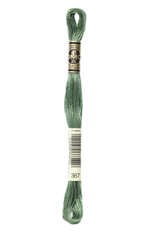 DMC Embroidery Floss (The Green Shades) (367 - dark pistachio green)