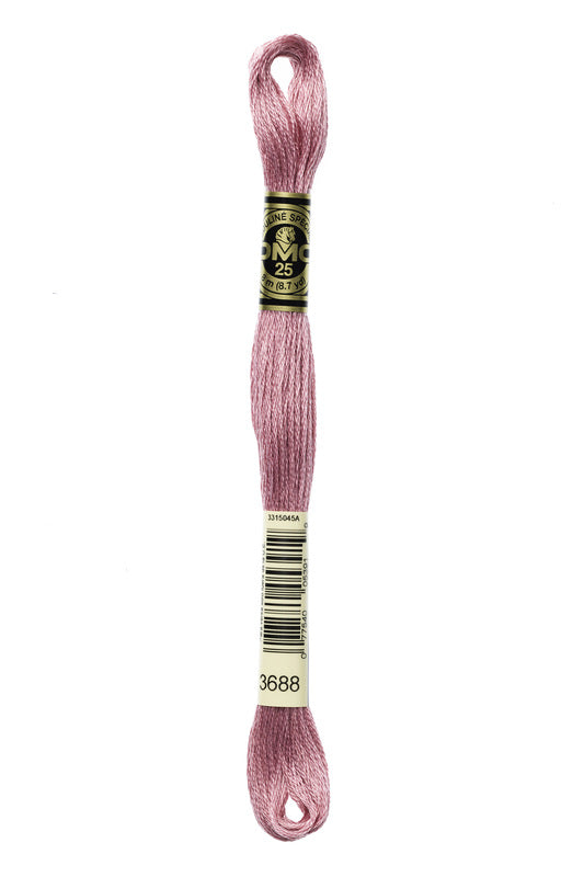 DMC Embroidery Floss (The Pink Shades) (3688 - medium mauve)