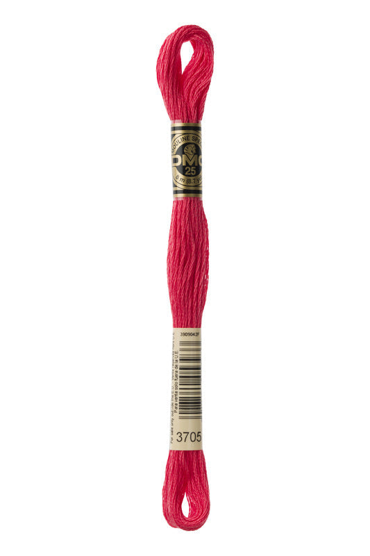 DMC Embroidery Floss (The Orange Shades) (3705 - dark melon)