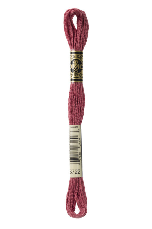 DMC Embroidery Floss (The Pink Shades) (3722 - medium shell pink)