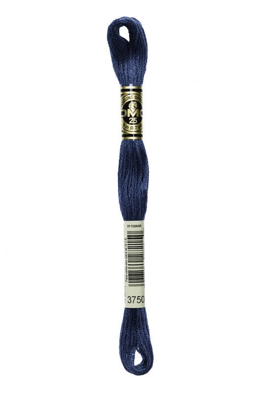 DMC Embroidery Floss (The Blue Shades) (3750 - very dark antique blue)