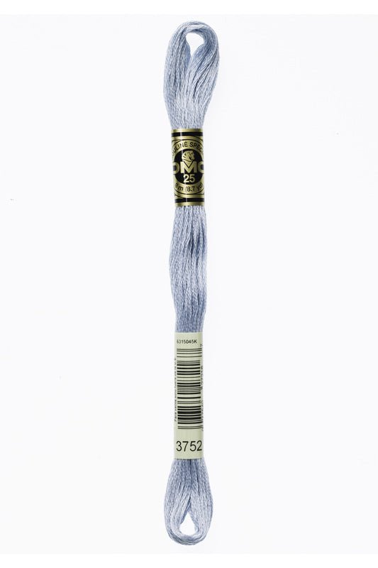 DMC Embroidery Floss (The Blue Shades) (3752 - very light antique blue)