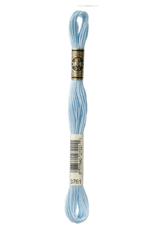 DMC Embroidery Floss (The Blue Shades) (3761 - light sky blue)