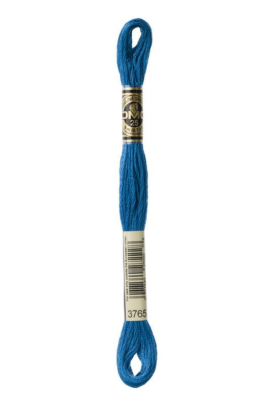 DMC Embroidery Floss (The Blue Shades) (3765 - very dark peacock blue)