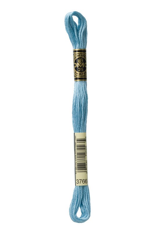 DMC Embroidery Floss (The Blue Shades) (3766 - light peacock blue)