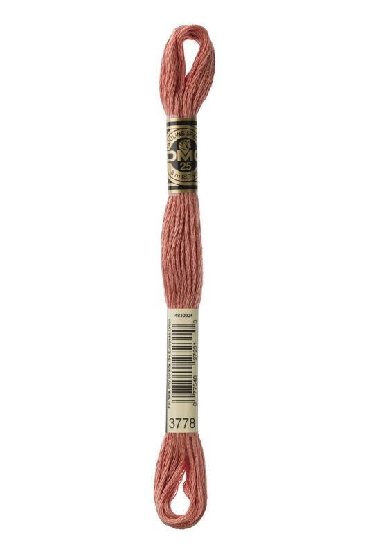 DMC Embroidery Floss (The Orange Shades) (3778 - light terra cotta)