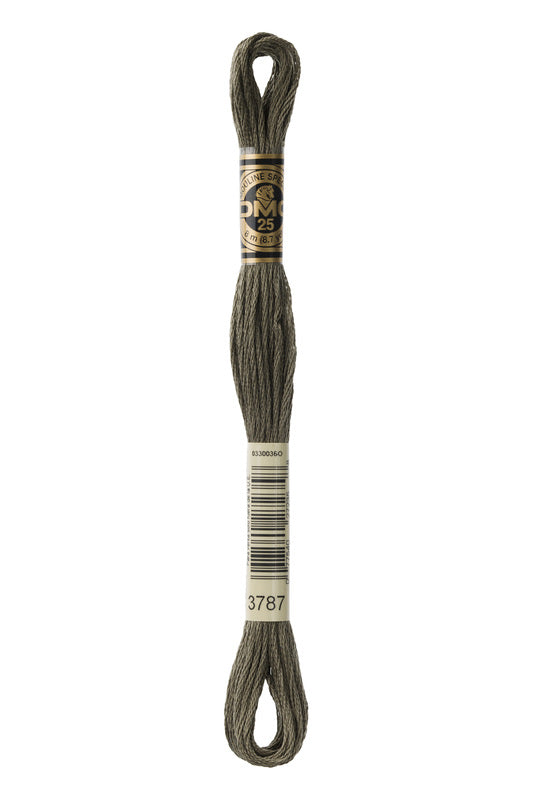 DMC Embroidery Floss (The Grey Shades) (3787 - dark brown grey)