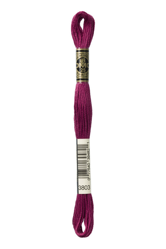 DMC Embroidery Floss (The Pink Shades) (3803 - dark mauve)