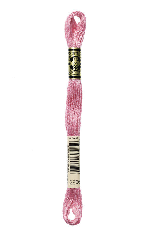DMC Embroidery Floss (The Pink Shades) (3806 - light cyclamen pink)