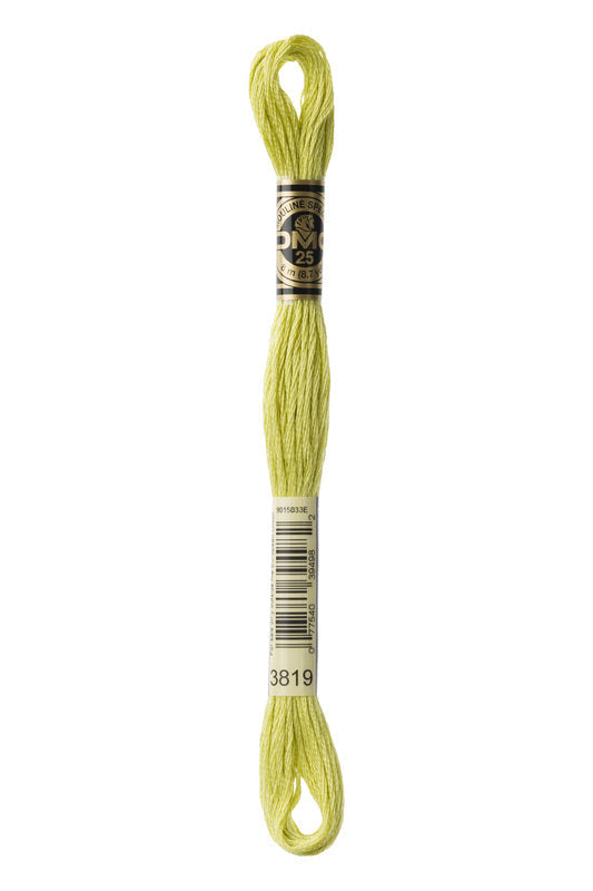 DMC Embroidery Floss (The Green Shades) (3819 - light moss green)