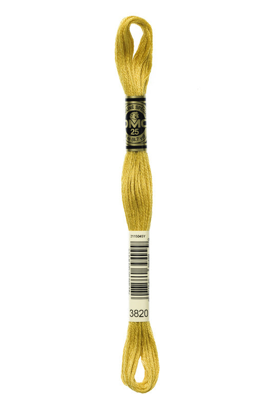 DMC Embroidery Floss (The Yellow Shades) (3820 - dark straw)