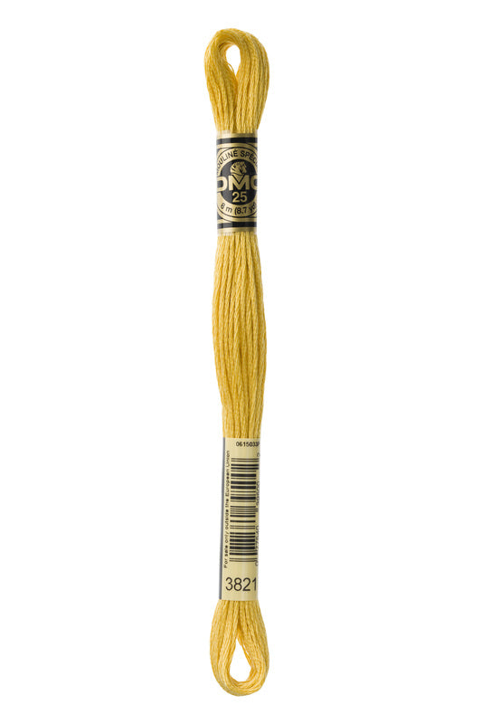 DMC Embroidery Floss (The Yellow Shades) (3821 - straw)