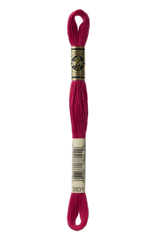 DMC Embroidery Floss (The Pink Shades) (3831 - dark raspberry)