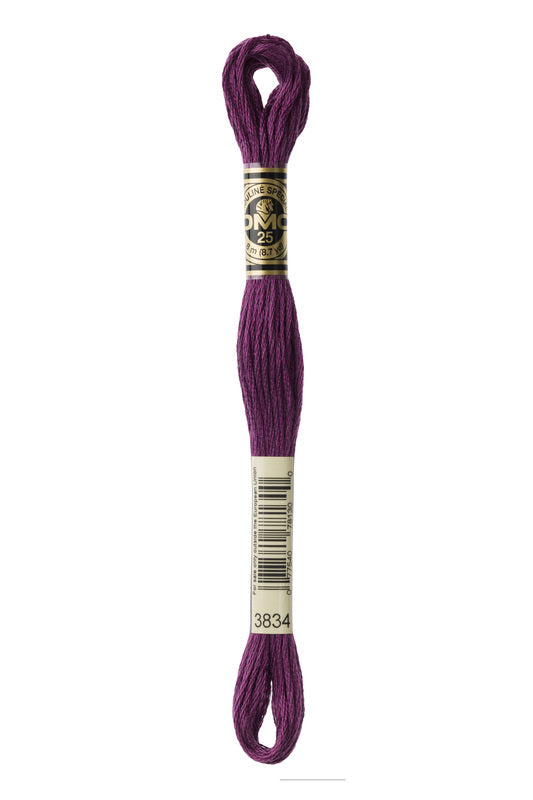 DMC Embroidery Floss (The Purple Shades) (3834 - dark grape)