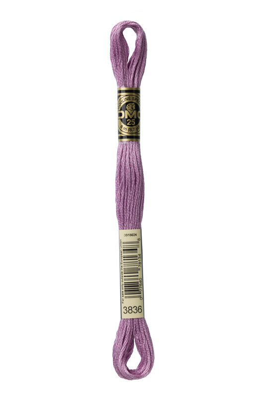 DMC Embroidery Floss (The Purple Shades) (3836 - light grape)