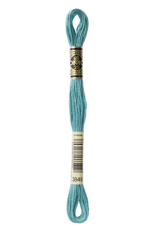 DMC Embroidery Floss (The Blue Shades) (3849 - light teal green)