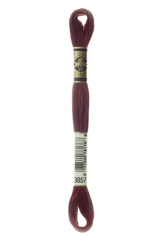 DMC Embroidery Floss (The Red Shades) (3857 - dark rosewood)